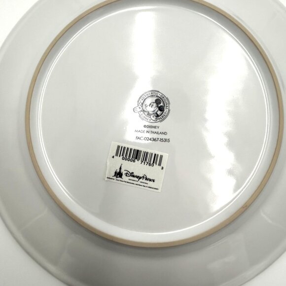 NWT Disney Parks Collection, Mickey Mouse Ceramic 8" Salad Dessert Plates, Set 4 - Picture 4 of 10